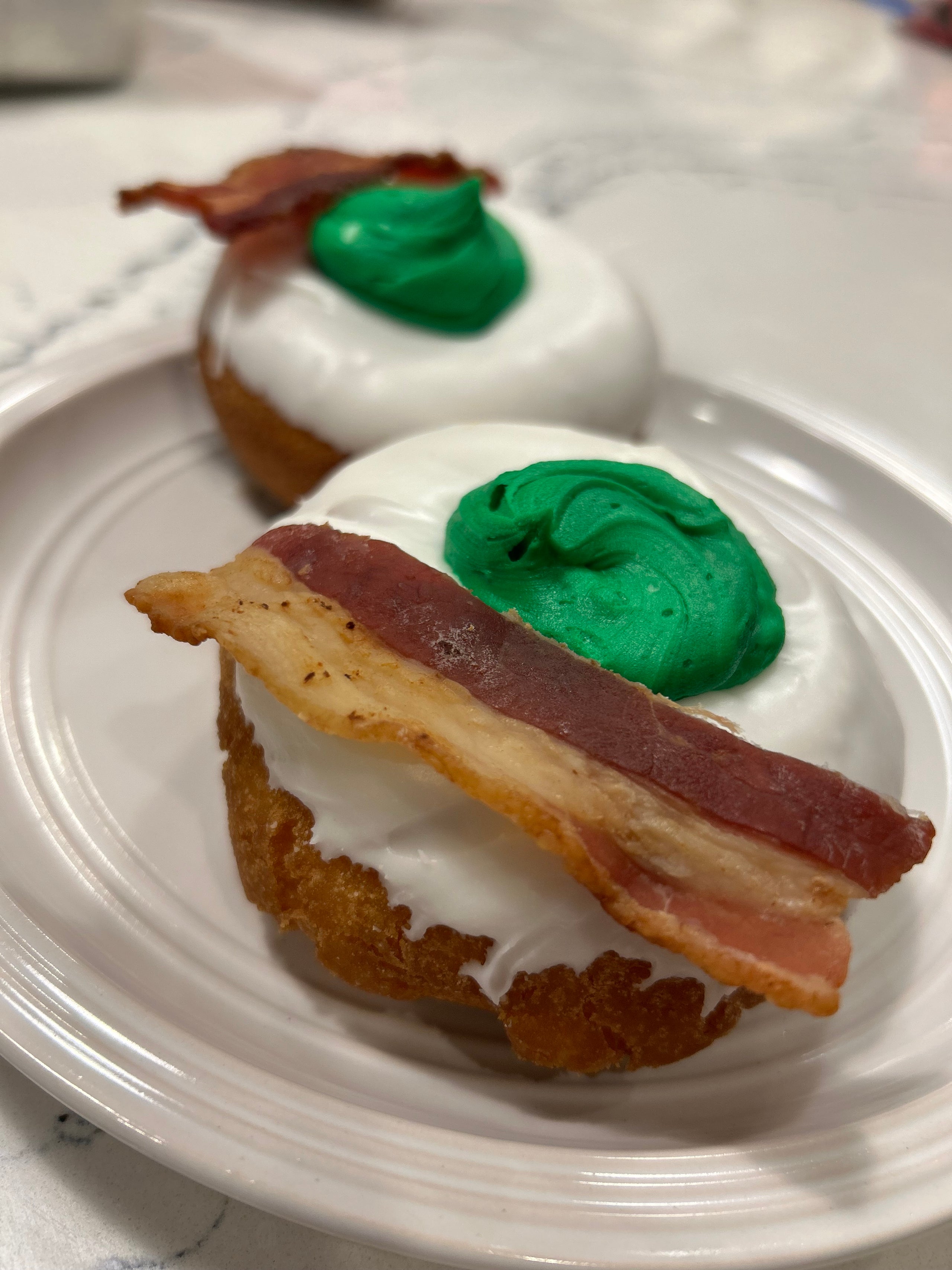 Green Eggs and Ham Cake Donut YoYo Donuts